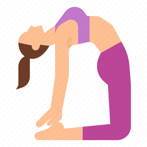 Camel, exercise, pose, setu, ustrasana, yoga icon - Download on Iconfinder