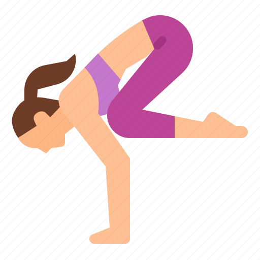 Bakasana, crow, exercise, pose, yoga icon - Download on Iconfinder
