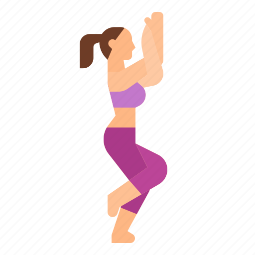 Eagle, exercise, garudasana, pose, yoga icon - Download on Iconfinder