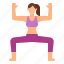 exercise, goddess, konasana, pose, utkata, yoga 