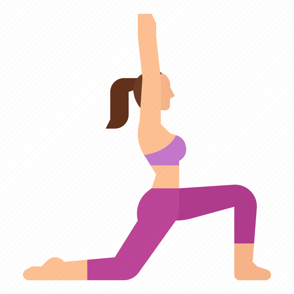 Anjaneyasana, exercise, low, lunge, pose, yoga icon - Download on ...