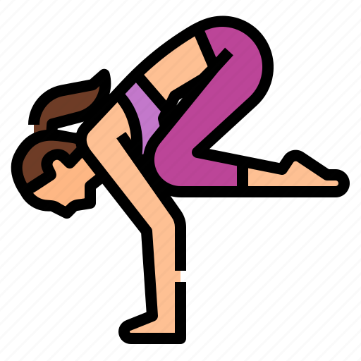 Bakasana, crow, exercise, pose, yoga icon - Download on Iconfinder