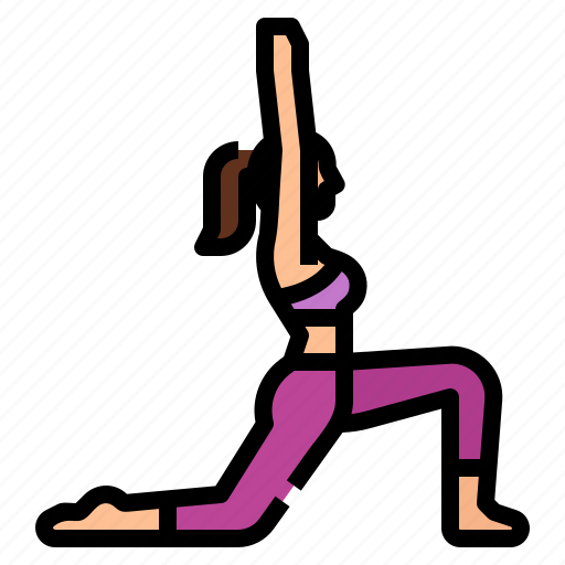 Anjaneyasana, exercise, low, lunge, pose, yoga icon - Download on Iconfinder