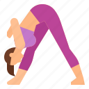 exercise, pose, pyramid, yoga