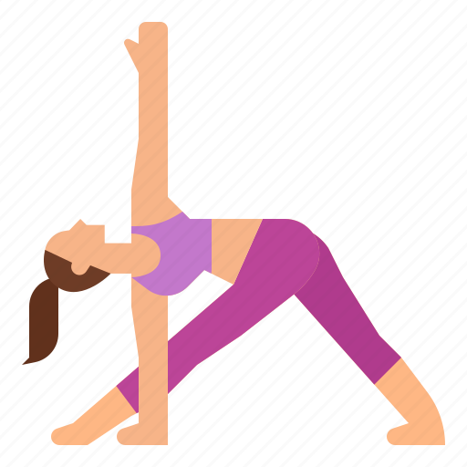 Exercise, pose, revolved, triangle, yoga icon - Download on Iconfinder