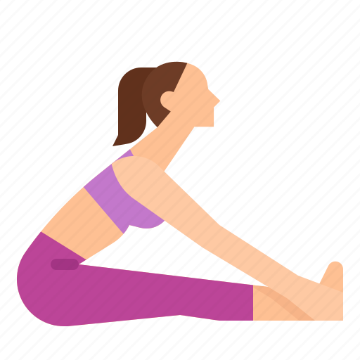 Bend, exercise, forward, paschimottanasana, pose, seated, yoga icon - Download on Iconfinder