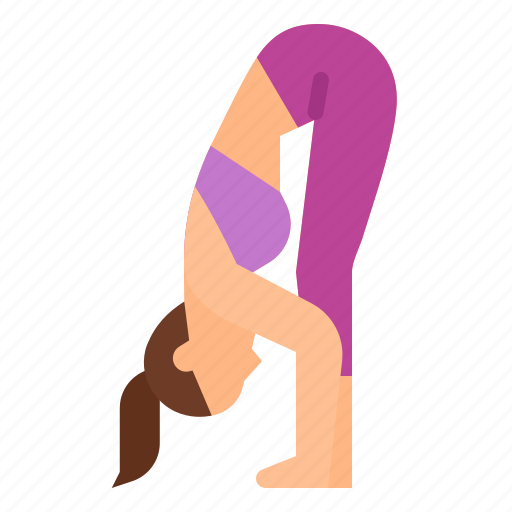 Bend, exercise, forward, pose, standing, uttanasana, yoga icon - Download on Iconfinder