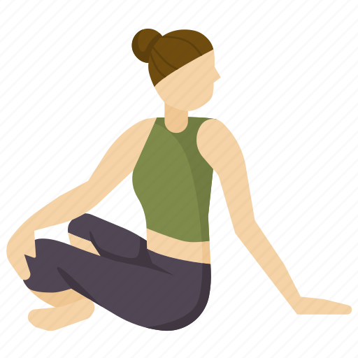 Exercise, health, pose, twist, yoga icon - Download on Iconfinder