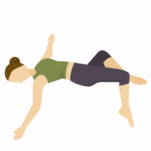 Exercise, health, pose, supine, twist, yoga icon - Download on Iconfinder