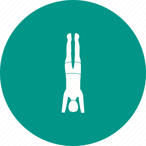 Exercise, fitness, headstand, pose, training, yoga, young icon - Download on Iconfinder
