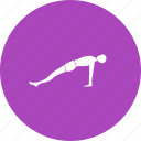 exercise, fitness, plank, pose, training, upward, yoga