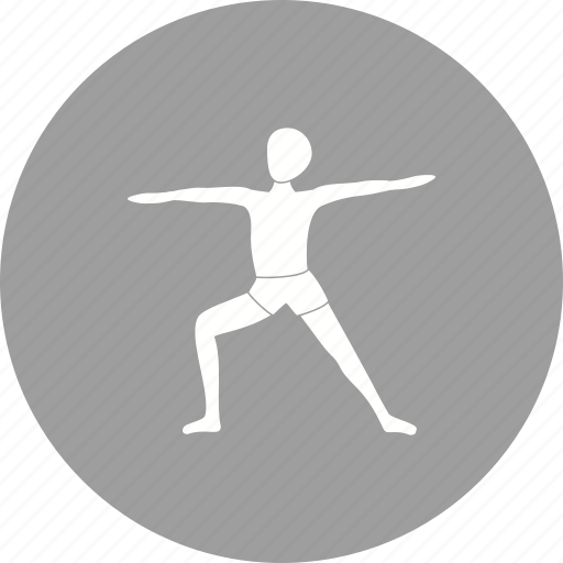 Exercise, fitness, pose, right, warrior, yoga, young icon - Download on Iconfinder