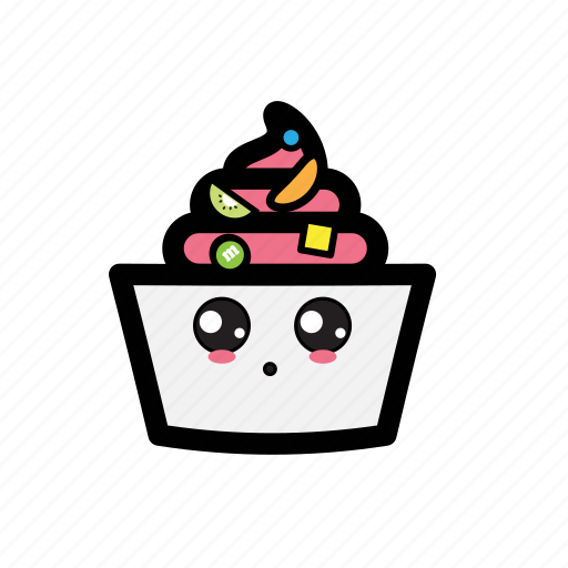 Cold, fruit, ice, topping, yoghurt icon - Download on Iconfinder