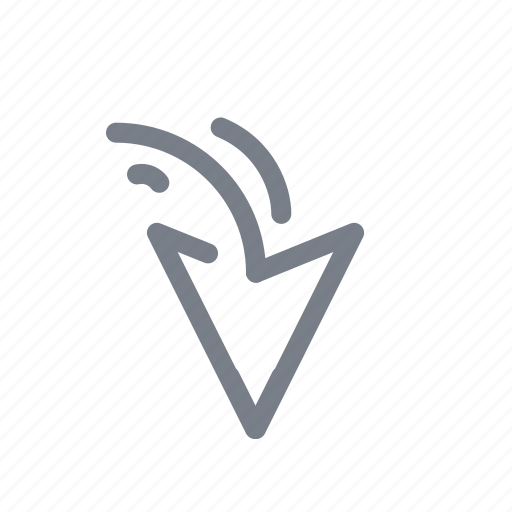 Arrow, back, direction, down, navigation icon - Download on Iconfinder
