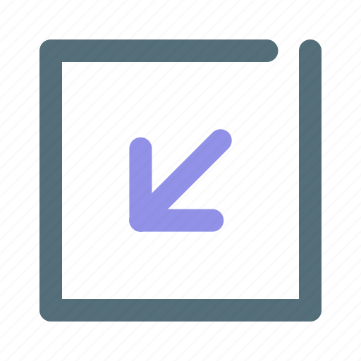 Arrow, down, left icon - Download on Iconfinder