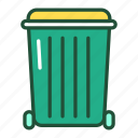 eco, friendly, recycle, bin, trash