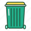 eco, friendly, recycle, bin, trash 