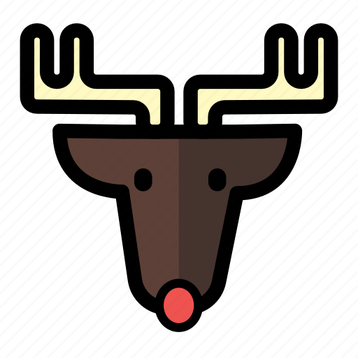 Christmas, holiday, reindeer, rudolf, winter, xmas icon - Download on Iconfinder