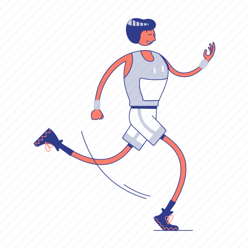 Sport, fitness, gym, healthy, lifestyle, activity, running illustration - Download on Iconfinder
