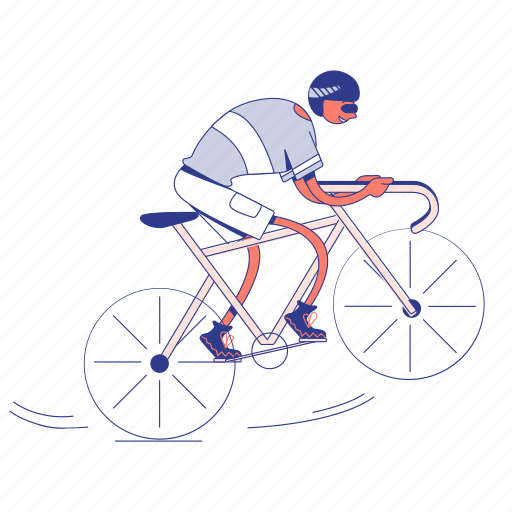 Bicycle, bike, cycling, sport, cyclist, cycle, race illustration - Download on Iconfinder