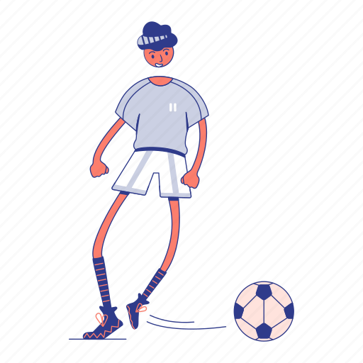 Soccer, football, ball, sport, player, game, sports illustration - Download on Iconfinder