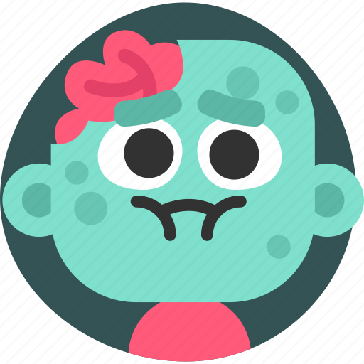 Zombie, emoji, smile, sticker, emotion, nausea, monster sticker - Download on Iconfinder