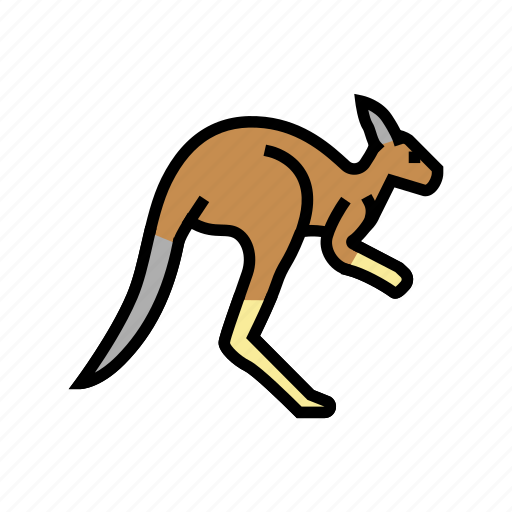 Kangaroo, animal, zoo, animals, birds, snakes icon - Download on Iconfinder
