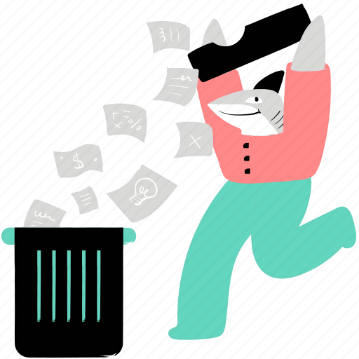 Delete, trash, bin, clean, clear, files, tray illustration - Download on Iconfinder