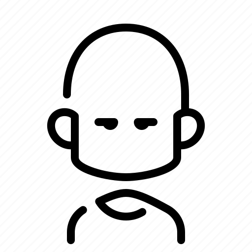 Bald, hairless, male, man, skinhead, avatar icon - Download on Iconfinder