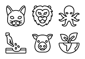 Animals And Nature - outline