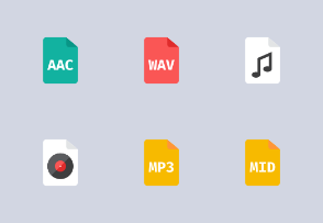 Audio Files Icons