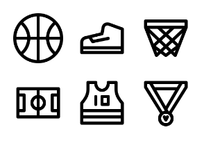 Basketball Outline With Pixel Perfect