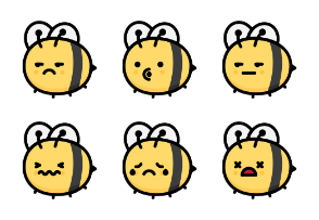 Bee Emoticons