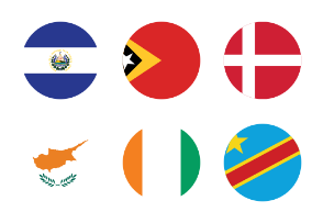 World Flags Circled Vol 1
