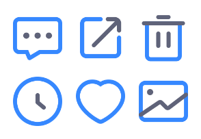 Common App Symbols (Blue & Black)
