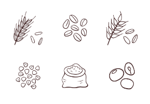Doodle Legumes & Cereals