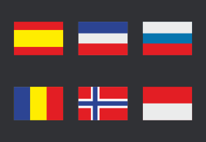 Europe flags