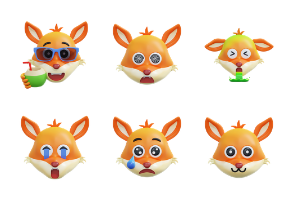 Fox expression 3d pack