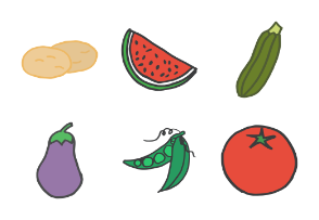 Fruits and Veggie Doodles