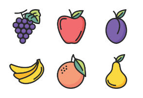 Fruits - Filled outline