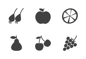 Fruits & Vegetables Glyph