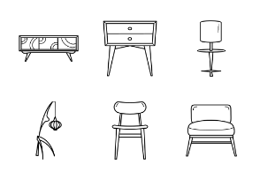 Furniture in modern style