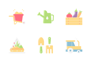 Gardening Without Outline Iconset