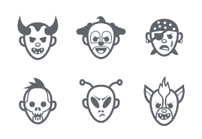 Halloween faces