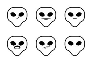 Hana Emojis Alien Edition Line