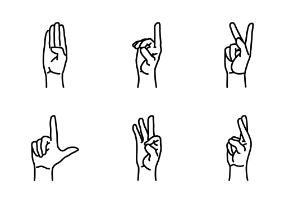 Hand alphabet