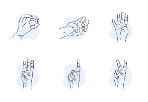 Hand Gesture - Fill Outline