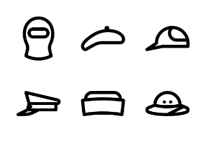 Hats Outline