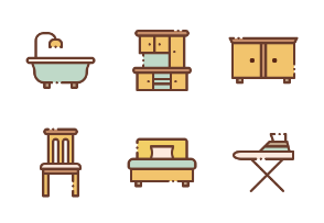 Household & Furniture (Filled Outline)