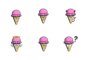 Ice Cream Cone Emojis